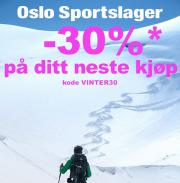 Tilbud fra Sport og Fritid | -30% på ditt neste kjøp! de Oslo Sportslager | 9.3.2023 - 23.3.2023