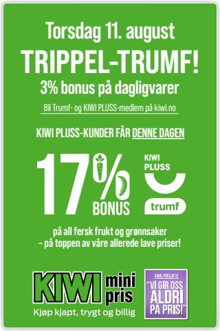 Tilbud fra Supermarkeder i Trondheim | Kundeavis uke 32 de Kiwi | 8.8.2022 - 11.8.2022