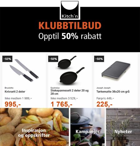 Kitch'n-katalog | Klubbtilbud 50% rabatt! | 18.9.2023 - 1.10.2023