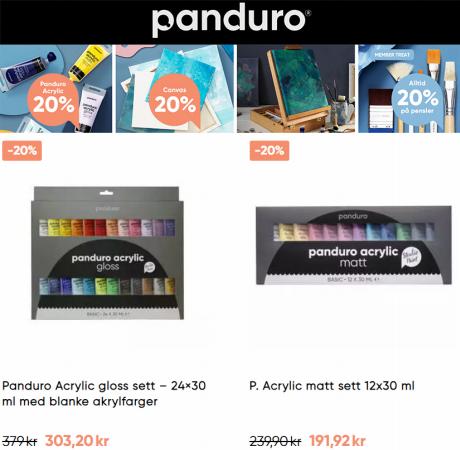 Tilbud fra Bøker og kontor i Oslo | Panduro Acrylic 20%! de Panduro | 4.8.2022 - 28.8.2022