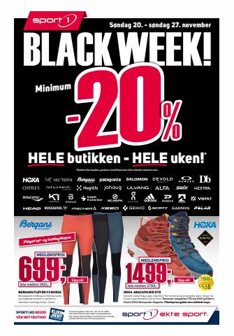 Sport 1-katalog i Sandvika | Black Week Hos Sport 1 | 20.11.2022 - 27.11.2022