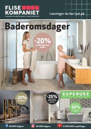 Tilbud fra Bygg og hage i Sarpsborg | Baderomsdager September 2023 de Flisekompaniet | 6.9.2023 - 10.10.2023