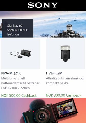 Sony-katalog | Gjør krav på opptil 4000 NOK i refusjon! | 7.11.2022 - 30.11.2022