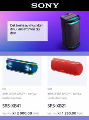 Tilbud fra Elektronikk og hvitevarer i Trondheim | Sony Trådløse høyttalere Salg! de Sony | 4.1.2023 - 4.2.2023