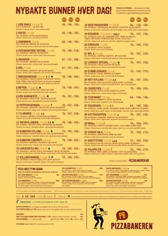 Pizzabakeren-katalog | Pizzabakeren meny 2023 | 3.2.2023 - 31.12.2023