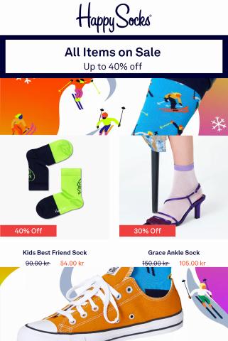 Happy Socks-katalog | Happy Socks 40% rabatt! | 19.1.2023 - 2.2.2023