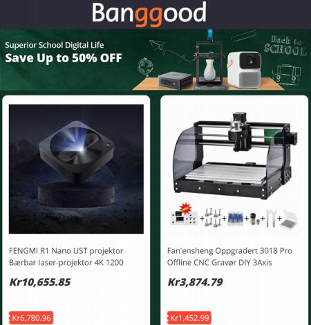 Banggood-katalog | Spar opptil 50 % rabatt! | 12.8.2022 - 26.8.2022