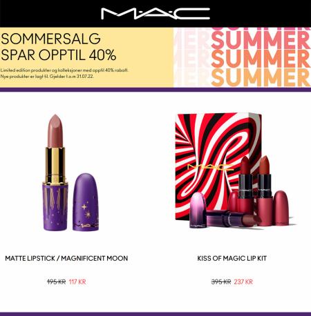 MAC Cosmetics-katalog | Sommersalg spar opptil 40%! | 21.6.2022 - 31.7.2022