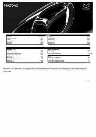 Mazda-katalog | Prisliste Mazda 2 | 4.2.2022 - 20.1.2023