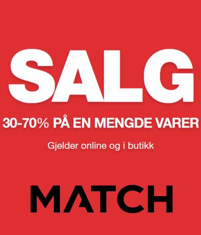 Match-katalog i Trondheim | 30-70% på en mengde varer! | 29.7.2022 - 12.8.2022