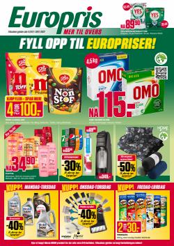 Tilbud fra Supermarkeder i Europris-brosjyren ( Publisert i går)