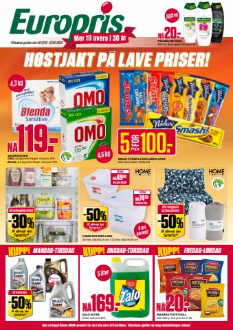 Tilbud fra Supermarkeder i Bergen | Kundeavis uke 40 de Europris | 3.10.2022 - 8.10.2022