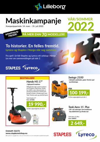 Staples-katalog | Lilleborg Maskinkampanje | 21.4.2022 - 31.7.2022