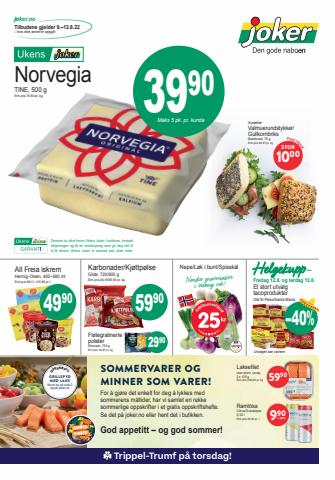 Tilbud fra Supermarkeder i Oslo | Kundeavis uke 32 de Joker | 9.8.2022 - 13.8.2022