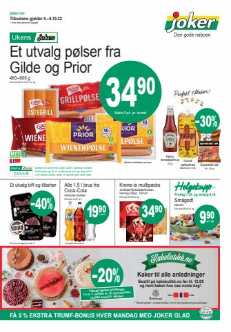 Tilbud fra Supermarkeder i Bergen | Kundeavis uke 40 de Joker | 4.10.2022 - 8.10.2022