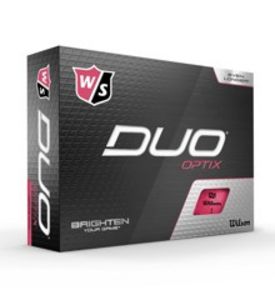 Tilbud: Wilson - Duo OPTIX Pink 12pack Golf Balls kr 215 på Coolshop