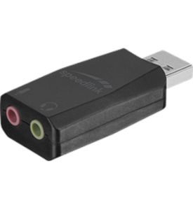 Tilbud: Speedlink - VIGO USB Sound Card, black kr 129 på Coolshop
