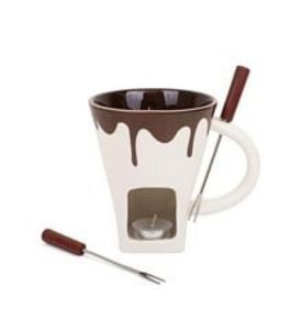 Tilbud: Chocolate Fondue Mug (2 Forks, 1 Candle) kr 278 på Coolshop