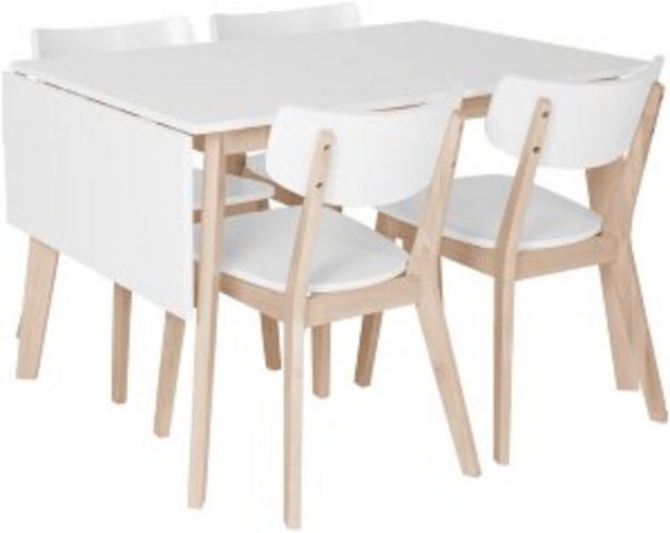 Tilbud: Nordkapp bord + 4 stoler kr 9875