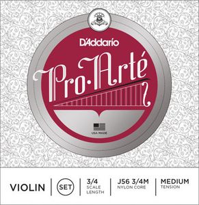 Tilbud: OUTLET | D'Addario Pro-Arte Violin String Set, 3/4 Scale, Medium Tension kr 399 på 4sound
