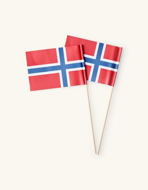 Tilbud: Norske flagg kr 15,6