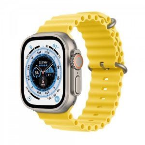Tilbud: Apple Watch Ultra 49mm Titanium Yellow Ocean Band kr 9590 på Eplehuset