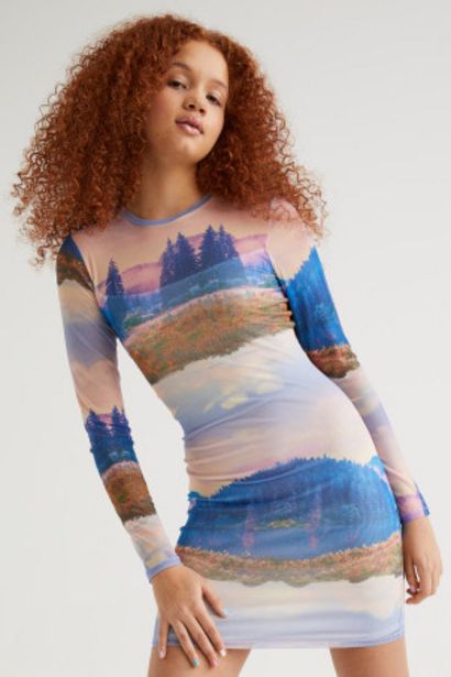 Tilbud: Langermet kjole i mesh kr 99 på H&M