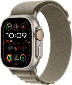 Tilbud: Apple Watch Ultra 2 Titan Alpine Loop M, oliven kr 8774,4 på Telenor