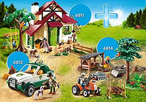 Tilbud: PM2014V Bundle Forest Ranger's House kr 600 på Playmobil