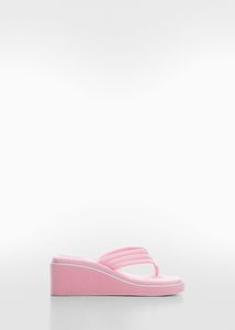 Tilbud: Polstret sandaler med plattform kr 299 på Mango