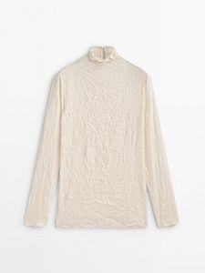 Tilbud: T-Skjorte Med Rynket Effekt kr 799 på Massimo Dutti