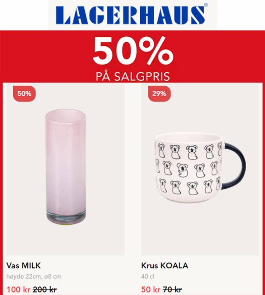 Tilbud: Producto på Lagerhaus