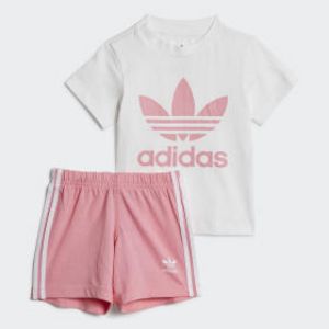 Tilbud: Trefoil Shorts and Tee Sett kr 216,38 på Adidas