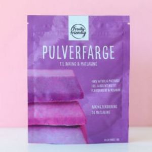 Tilbud: Fruityfriendly Pulverfarge lilla kr 24 på Sunkost
