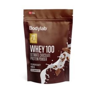 Tilbud: Bodylab
                                
                                
                                    Bodylab Whey 100 Ultimate Chocolate 400 g kr 153 på Sunkost