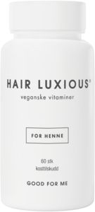 Tilbud: Hair Luxious vegansk kosttilskudd  - for henne, 60 stk kr 227,9 på Vitusapotek