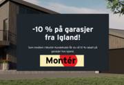 Tilbud fra Montér | -10 % på garasjer fra Igland! | 10.11.2022 - 31.12.2022